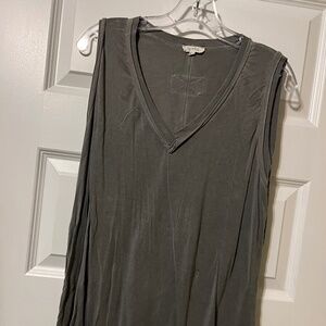 Gray V Neck T-Shirt